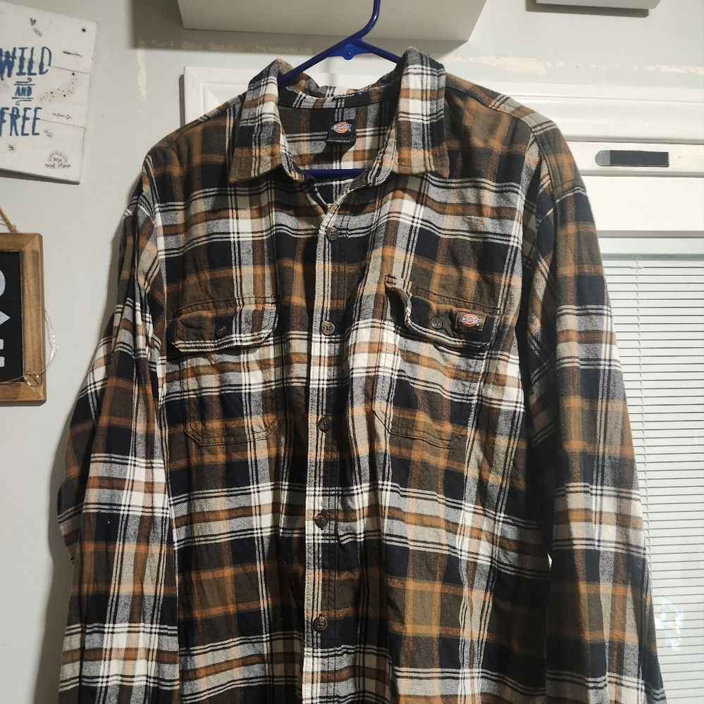 Men's Dickies Flannel-Size: XXL